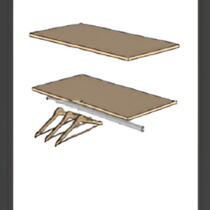 FM SHORT 3 SHELF/ 1 ROD