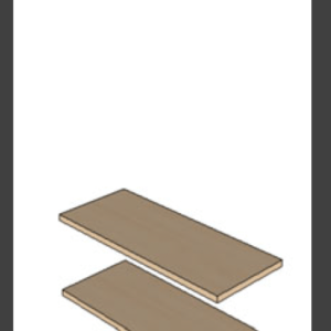 sT / B/ 2 SHELF / 2 ROD