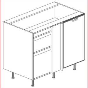 BASE BLIND CORNER / 1 DOOR / 1 SHELF