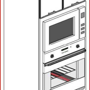 TALL DOUBLE OVEN CABINET / 4 DOOR / 2 SHELF